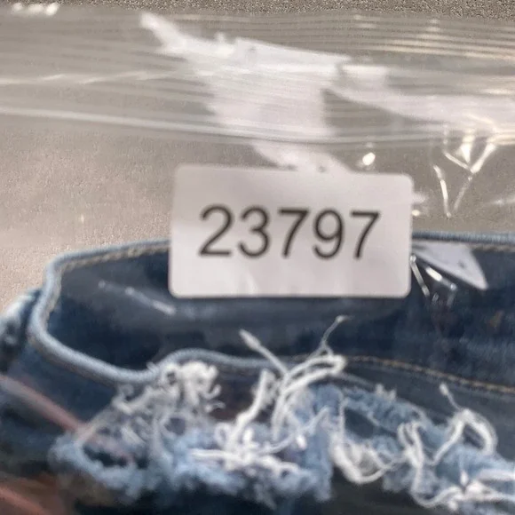 MOTHER Jeans Womens 28 Blue Insider Ankle Fray Sweet Lime Cropped Flare USA VTG - Picture 15 of 15